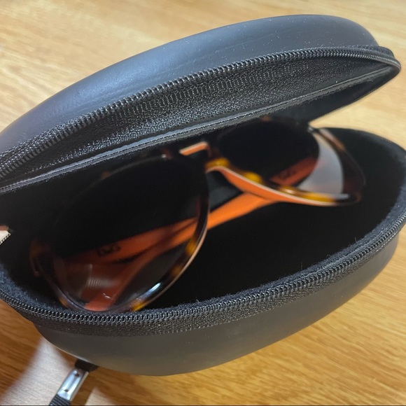 Dolce & Gabbana Orange Tortoise Aviator sunglasses